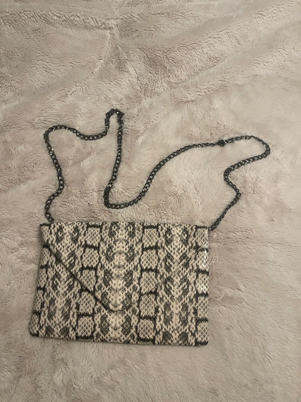 a new day Snake-Print Crossbody in Beige and Black